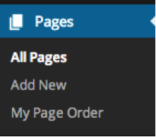 wordpress pages