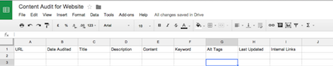 google spreadsheet