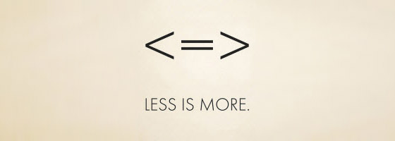 Say a lot more with less